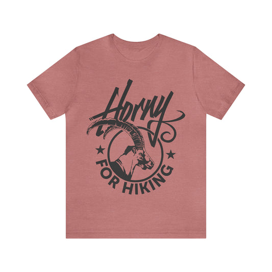 Horny For Hiking - Black Logo